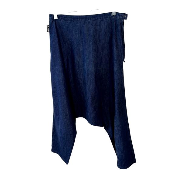 Agnes B. Paris Denim Drop Crotch Jorts Size 38 - Picture 3 of 8